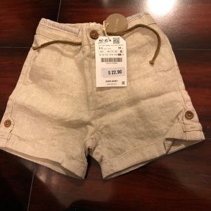Zara Linen Shorts. Size 2-3yrs. NWT!
